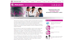 Desktop Screenshot of panacea.co.za