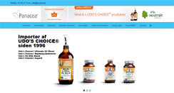 Desktop Screenshot of panacea.dk